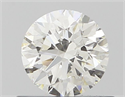 Natural Diamond 0.54 Carats, Round with Excellent Cut, G Color, VVS2 Clarity and Certified by IGI