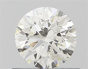 Picture of Natural Diamond 0.54 Carats, Round with Excellent Cut, G Color, VVS2 Clarity and Certified by IGI