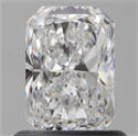 Natural Diamond 0.90 Carats, Radiant with  Cut, D Color, SI1 Clarity and Certified by GIA