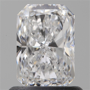 Picture of Natural Diamond 0.90 Carats, Radiant with  Cut, D Color, SI1 Clarity and Certified by GIA