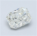 Natural Diamond 1.01 Carats, Radiant with  Cut, J Color, SI1 Clarity and Certified by GIA