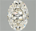 Natural Diamond 1.03 Carats, Oval with  Cut, I Color, VS2 Clarity and Certified by IGI