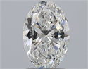 Diamante Natural 1.71 quilates, Ovalado , Color F, claridad VVS2 y certificado GIA