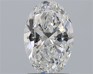 Foto Diamante Natural 1.71 quilates, Ovalado , Color F, claridad VVS2 y certificado GIA de