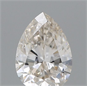Natural Diamond 0.40 Carats, Pear with  Cut, J Color, SI2 Clarity and Certified by GIA