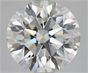 Natural Diamond 2.50 Carats, Round with Excellent Cut, H Color, VS2 Clarity and Certified by GIA