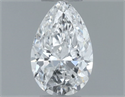 Natural Diamond 0.22 Carats, Pear with  Cut, E Color, VS1 Clarity and Certified by GIA