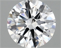 Lab Grown Diamond 1.48 Carats, Round with Ideal Cut, E Color, VS1 Clarity and Certified by IGI