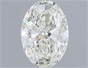 Natural Diamond 0.50 Carats, Oval with  Cut, K Color, VVS1 Clarity and Certified by IGI