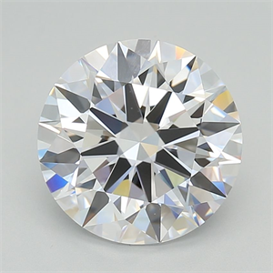 Picture of Lab Grown Diamond 4.02 Carats, Round with Excellent Cut, D Color, IF Clarity and Certified by GIA