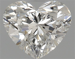 Picture of Natural Diamond 0.51 Carats, Heart with  Cut, H Color, SI1 Clarity and Certified by GIA