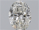 Natural Diamond 0.45 Carats, Oval with  Cut, G Color, VS2 Clarity and Certified by GIA
