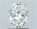 Natural Diamond 0.80 Carats, Oval with  Cut, H Color, VVS1 Clarity and Certified by GIA