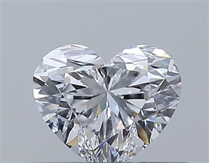 Picture of Natural Diamond 0.34 Carats, Heart with  Cut, D Color, VVS1 Clarity and Certified by GIA