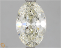 Natural Diamond 1.52 Carats, Oval with  Cut, K Color, SI1 Clarity and Certified by GIA