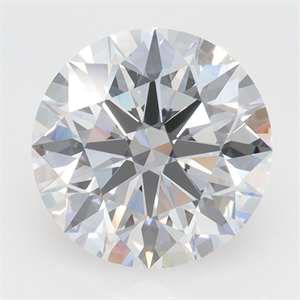 Picture of Lab Grown Diamond 3.51 Carats, Round with Excellent Cut, D Color, VVS1 Clarity and Certified by GIA