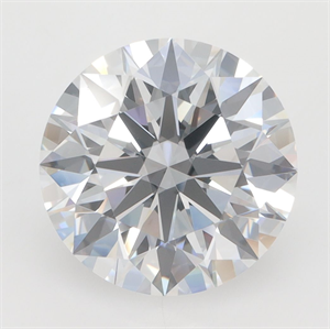 Picture of Lab Grown Diamond 3.32 Carats, Round with Excellent Cut, D Color, VVS1 Clarity and Certified by GIA