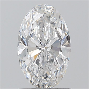 Picture of Natural Diamond 1.01 Carats, Oval with  Cut, D Color, SI1 Clarity and Certified by GIA