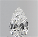 Natural Diamond 0.50 Carats, Pear with  Cut, E Color, VS2 Clarity and Certified by GIA