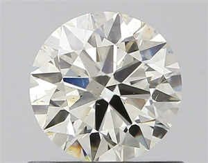 Picture of Natural Diamond 0.70 Carats, Round with Excellent Cut, J Color, VS2 Clarity and Certified by IGI