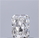 Natural Diamond 0.40 Carats, Radiant with  Cut, E Color, IF Clarity and Certified by GIA