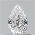 Natural Diamond 0.52 Carats, Pear with  Cut, D Color, VVS2 Clarity and Certified by GIA