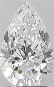 Foto Diamante Natural 1.70 quilates, De pera , Color E, claridad SI1 y certificado GIA de