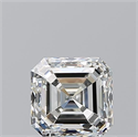Diamante Natural 0.90 quilates, Asscher , Color H, claridad VVS1 y certificado GIA
