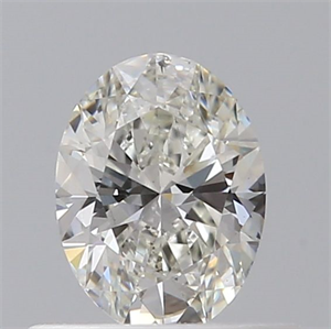 Picture of Natural Diamond 0.40 Carats, Oval with  Cut, H Color, SI1 Clarity and Certified by GIA