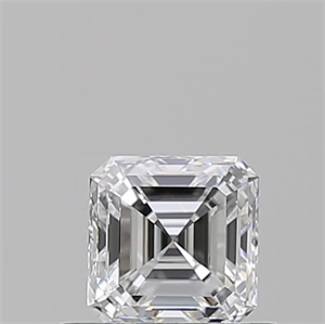 Picture of Natural Diamond 0.51 Carats, Asscher with  Cut, D Color, VVS1 Clarity and Certified by GIA