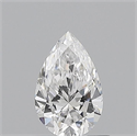 Diamante Natural 0.60 quilates, De pera , Color D, claridad VVS2 y certificado GIA