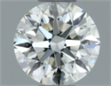 Natural Diamond 0.70 Carats, Round with Excellent Cut, J Color, VS2 Clarity and Certified by IGI