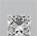Natural Diamond 1.01 Carats, Princess with  Cut, H Color, VS2 Clarity and Certified by IGI
