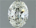 Natural Diamond 1.22 Carats, Oval with  Cut, J Color, SI1 Clarity and Certified by IGI