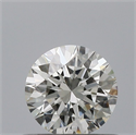 Natural Diamond 0.50 Carats, Round with Excellent Cut, H Color, VVS1 Clarity and Certified by IGI