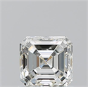 Natural Diamond 0.91 Carats, Asscher with  Cut, J Color, VVS2 Clarity and Certified by GIA