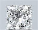 Natural Diamond 1.03 Carats, Princess with  Cut, I Color, VS1 Clarity and Certified by GIA