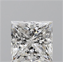 Natural Diamond 1.59 Carats, Princess with  Cut, G Color, SI1 Clarity and Certified by GIA