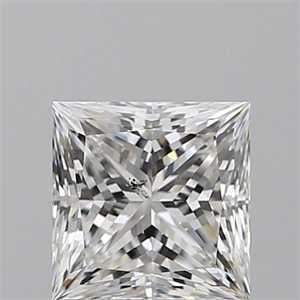 Picture of Natural Diamond 1.59 Carats, Princess with  Cut, G Color, SI1 Clarity and Certified by GIA