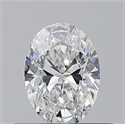Natural Diamond 0.50 Carats, Oval with  Cut, E Color, VVS1 Clarity and Certified by GIA