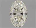 Natural Diamond 1.90 Carats, Oval with  Cut, K Color, SI2 Clarity and Certified by GIA