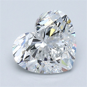 Picture of Natural Diamond 2.50 Carats, Heart with  Cut, E Color, VS2 Clarity and Certified by GIA