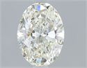 Natural Diamond 0.71 Carats, Oval with  Cut, K Color, VVS2 Clarity and Certified by GIA