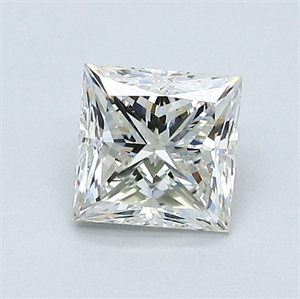 Picture of Natural Diamond 0.94 Carats, Princess with  Cut, K Color, VVS2 Clarity and Certified by GIA
