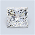 Natural Diamond 2.07 Carats, Princess with  Cut, E Color, VVS2 Clarity and Certified by GIA