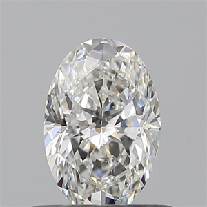 Foto Diamante Natural 0.50 quilates, Ovalado , Color G, claridad SI1 y certificado GIA de
