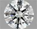 Del inventario de diamantes de laboratorio, 1.50 quilates, Redondo , Color F, claridad VVS2 y certificado IGI
