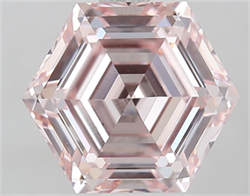 Picture of Lab Grown Diamond 2.73 Carats, HEXAGONAL with  Cut, Fancy Pink Color, VS1 Clarity and Certified by IGI
