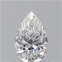Diamante Natural 0.50 quilates, De pera , Color F, claridad VS2 y certificado GIA