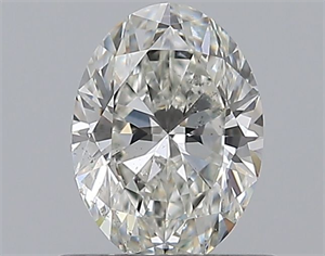 Foto Diamante Natural 0.65 quilates, Ovalado , Color G, claridad SI2 y certificado GIA de